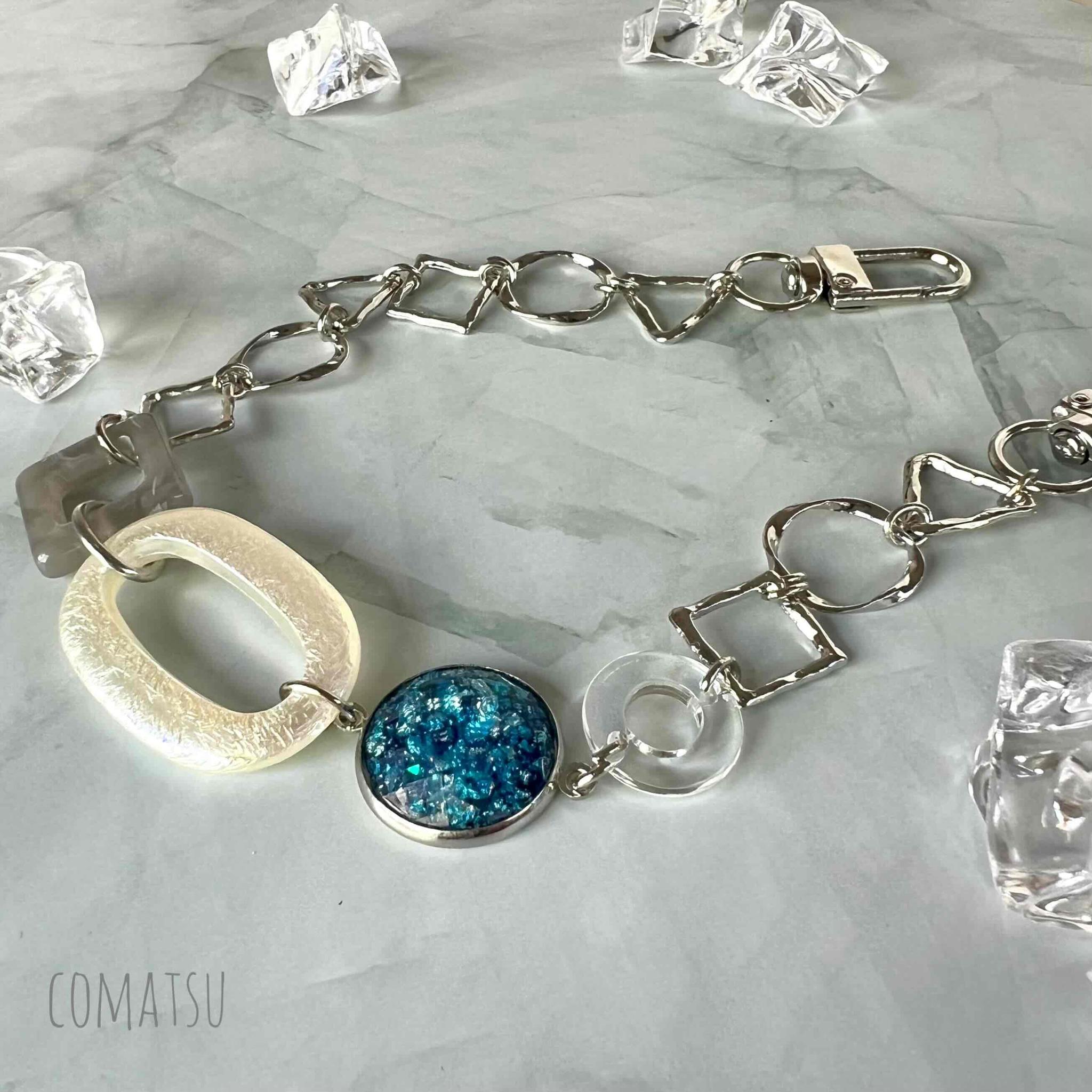 MODEsilver△〇☐ ハンドストラップ 落下防止スマホストラップ お洒落リストストラップ | 2枚目